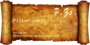 Pilter Zsolt névjegykártya